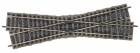 6163 Fleischmann Crossover track, right hand crossing, 18Â°, length: 200 mm.